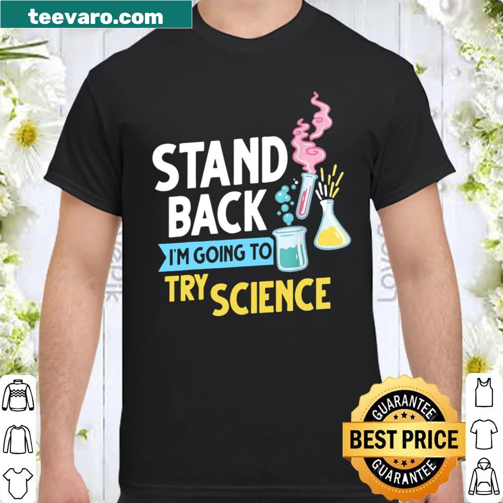 Chemistry Teacher shirt featuring lab experiment graphics and engaging text