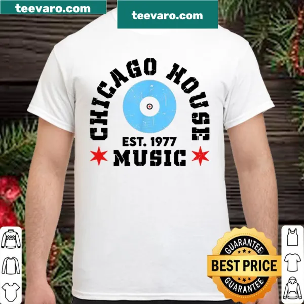 Vintage-inspired Chicago House Music t-shirt with retro graphic