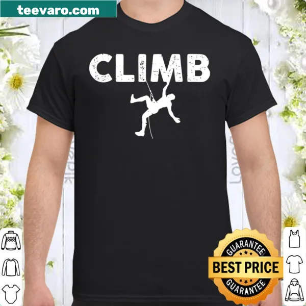 Vintage distressed rock climbing graphic shirt