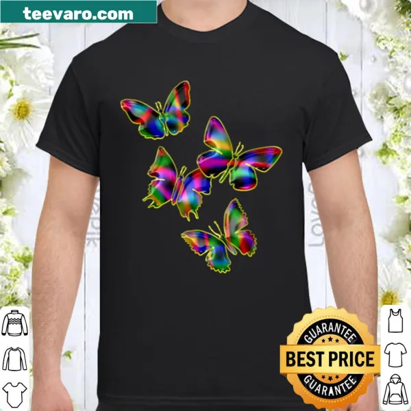 Butterfly design shirt symbolizing transformation