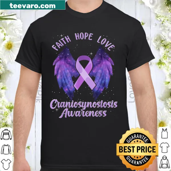 Shirt promoting craniosynostosis awareness with thoughtful design