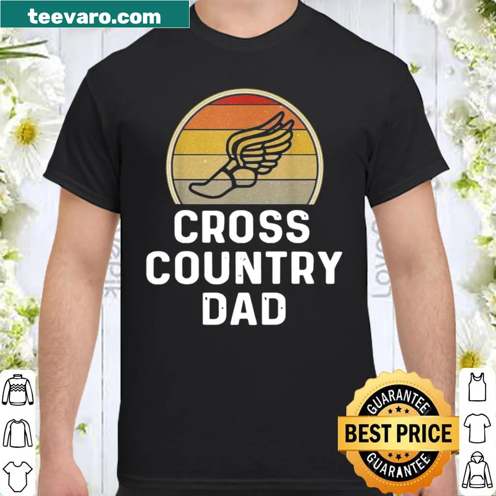 Retro shirt capturing the spirit of cross-country running for dads