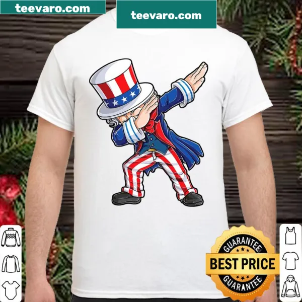 Funny shirt featuring a dabbing Uncle Sam for 4th of July