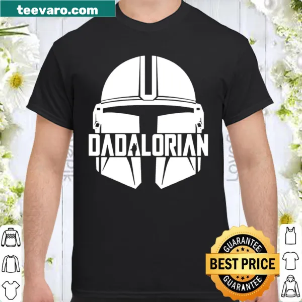 Funny 'Dadalorian' shirt with clever typography for dads.