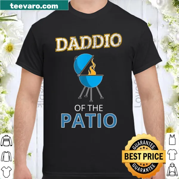Funny shirt illustrating 'Daddio Of The Patio' for grill-loving dads