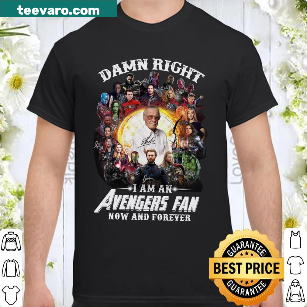 Bold Avengers-themed shirt showcasing pride in being a fan