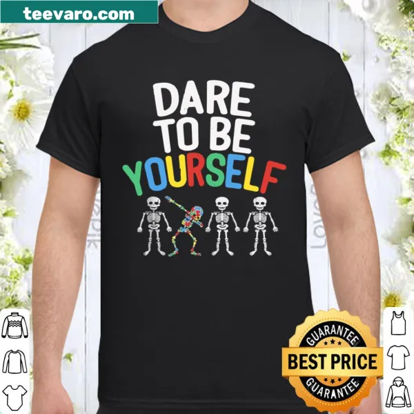 Cute shirt featuring a dabbing skeleton with a motivational message