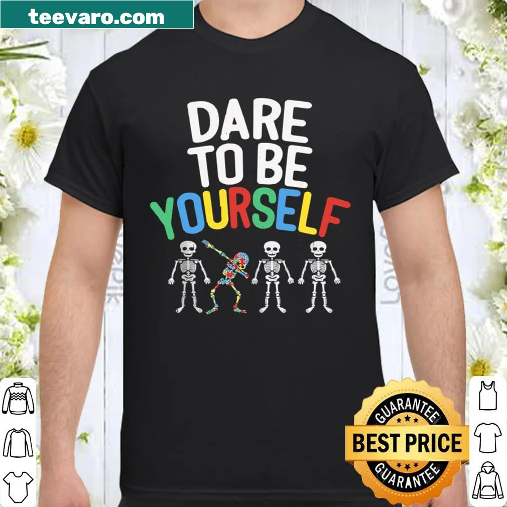 Cute shirt featuring a dabbing skeleton with a motivational message