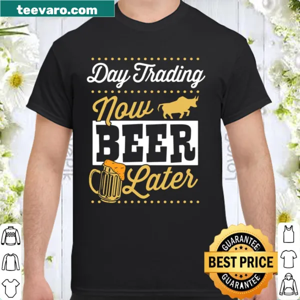 Funny Forex Trader dad shirt with beer and trading theme