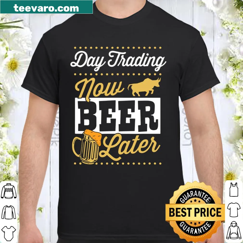 Funny Forex Trader dad shirt with beer and trading theme