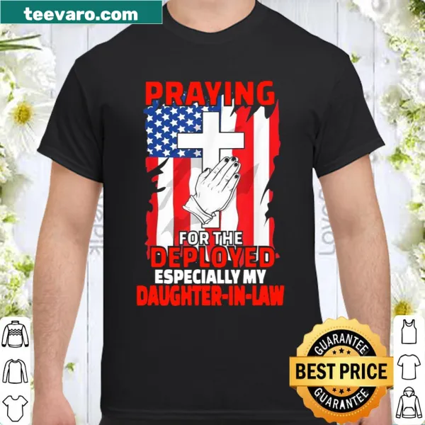 Sentimental shirt with American flag and prayer graphic