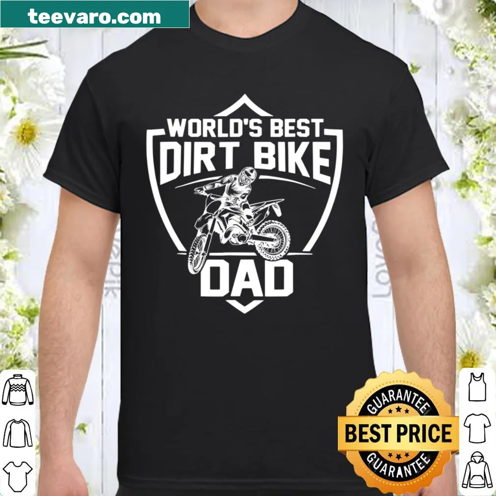 Dirt Bike Dad shirt featuring motocross theme and text