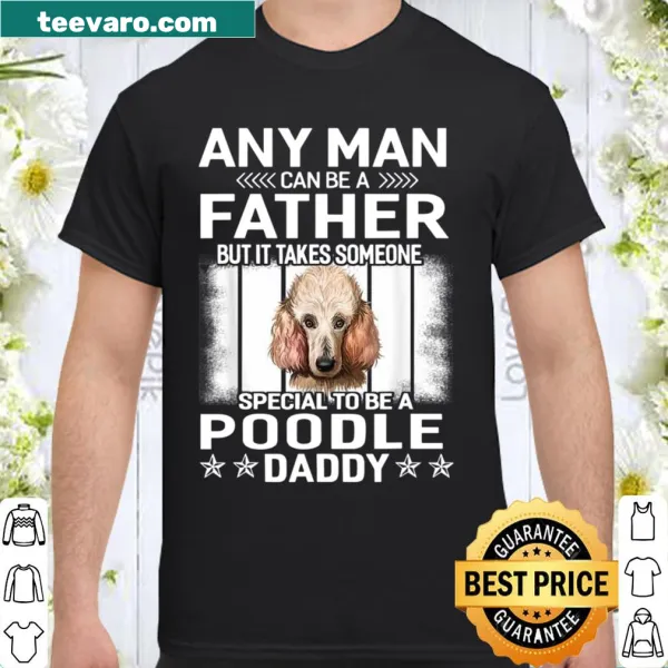 Heartwarming illustration of a dog dad with a poodle for Father's Day