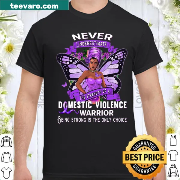 Awareness shirt with 'Stop The Violence' message promoting domestic violence awareness
