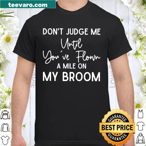 Whimsical witchcraft graphic on a casual shirt