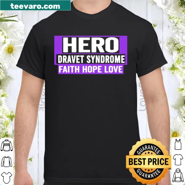 Awareness graphic for Dravet Syndrome on a casual shirt