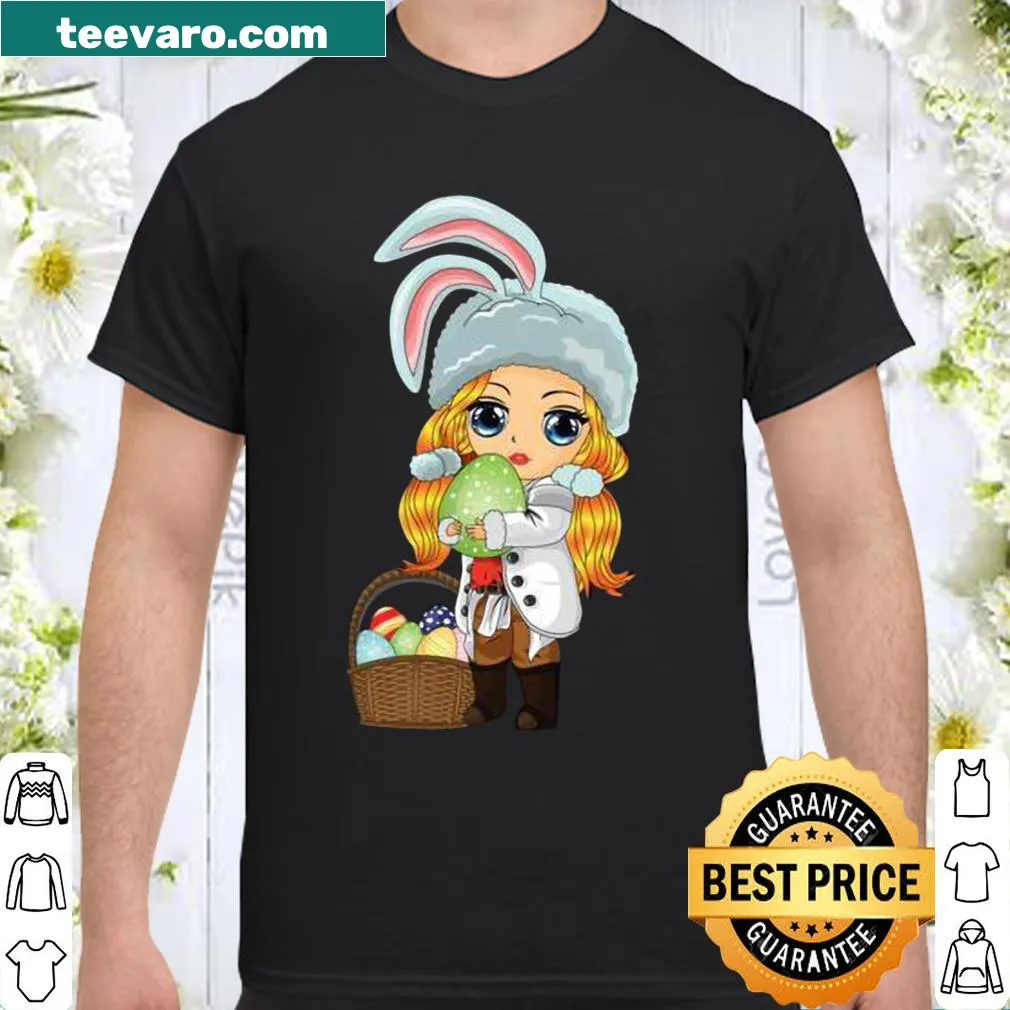 Cute anime Easter Bunny illustration on a shirt