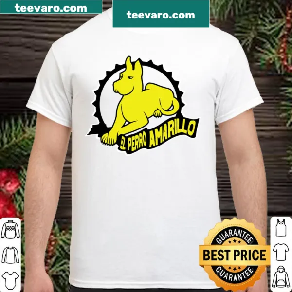 Illustrated t-shirt featuring a yellow dog and Honduran culture