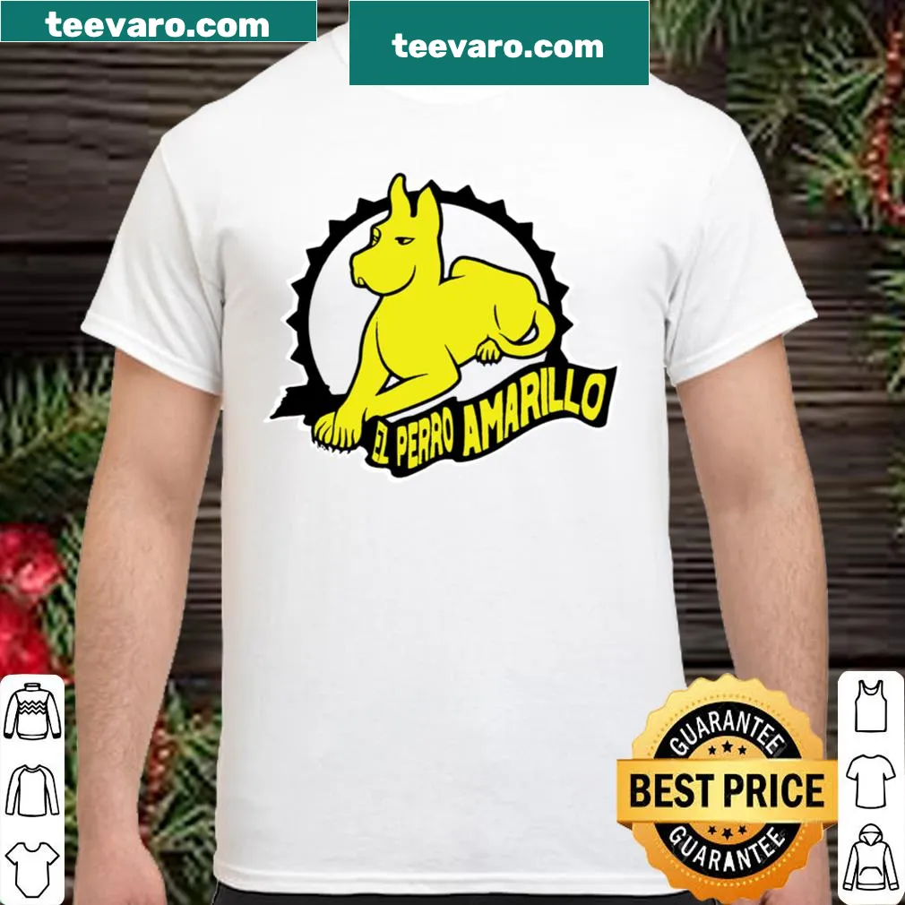 Illustrated t-shirt featuring a yellow dog and Honduran culture