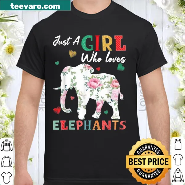 Text design expressing love for elephants on a shirt