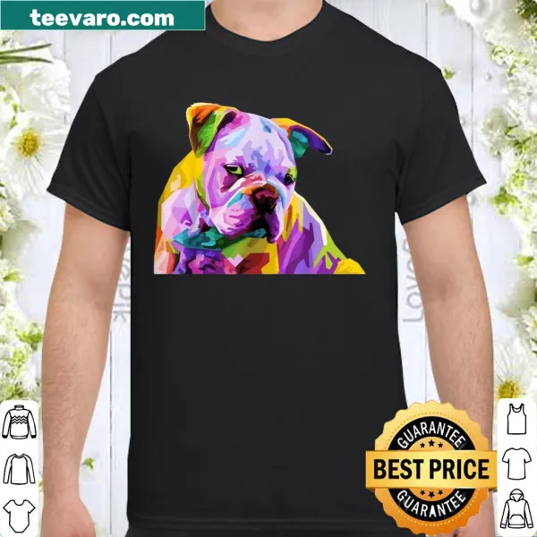 Pop art design featuring an English Bulldog for dog lovers
