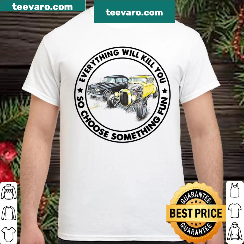 Edgy shirt with humorous text about fun choices