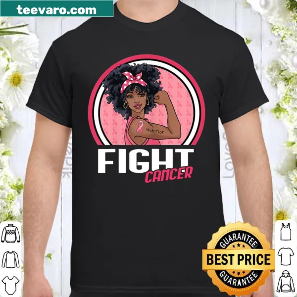 Shirt supporting breast cancer awareness with a warrior theme