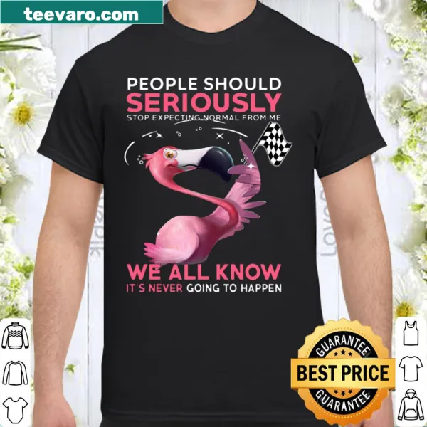 Humorous shirt about not being normal