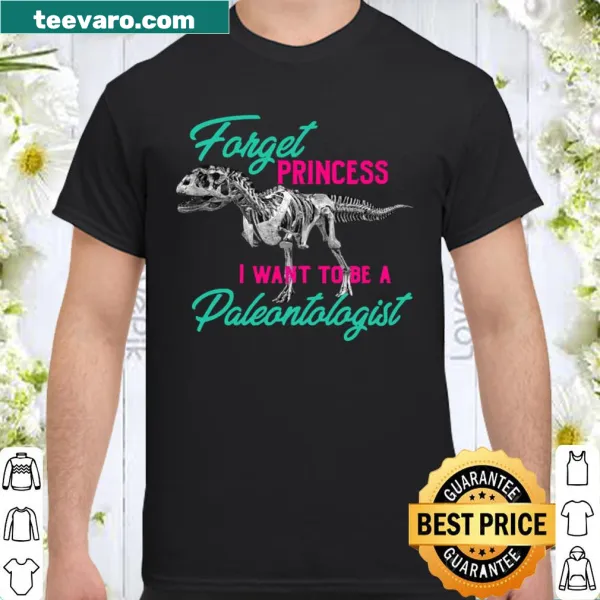 Dinosaur-themed shirt with the quote about paleontology