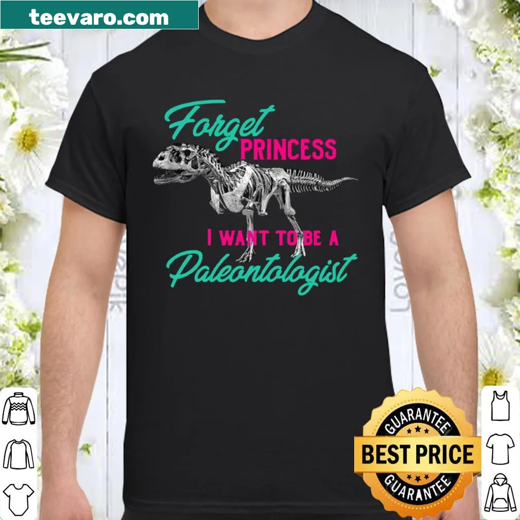 Dinosaur-themed shirt with the quote about paleontology