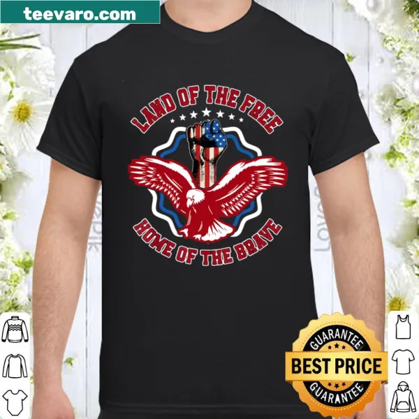 Shirt with eagle and American flag design for Independence Day