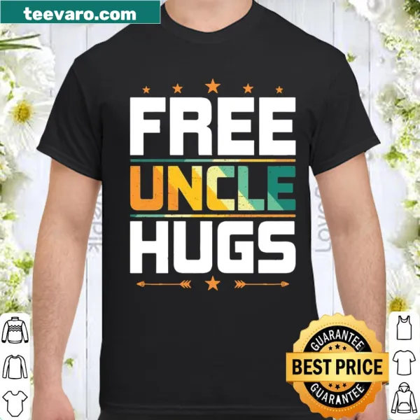 Heartwarming shirt promoting free hugs from an uncle