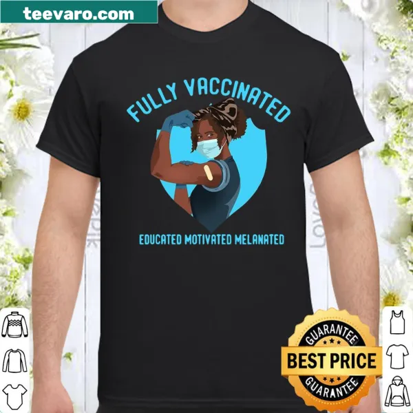 Empowering shirt celebrating education and identity in the African American community.