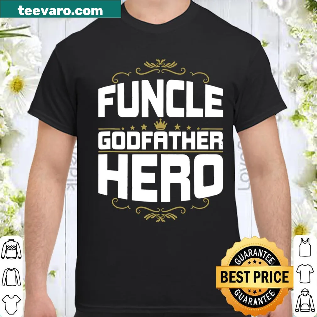 Fun uncle shirt with playful text celebrating family roles