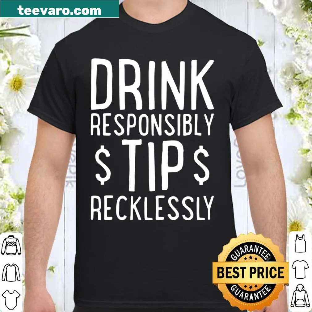 Humorous shirt for bartenders with playful bartending phrase