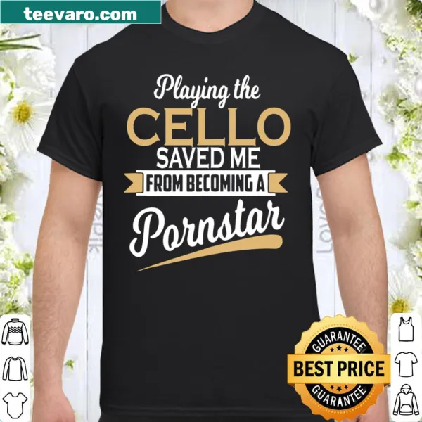 Funny shirt for cellists featuring humorous graphics