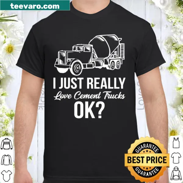 Cement truck driver-themed shirt with humorous text for construction workers