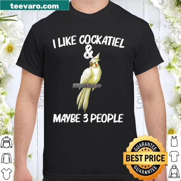 Funny cockatiel parrot owner shirt with playful illustration
