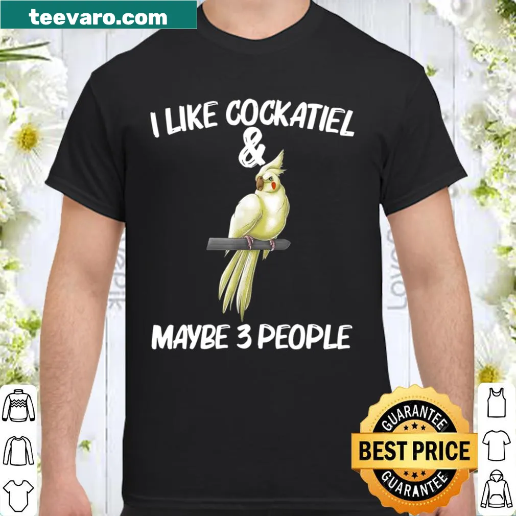 Funny cockatiel parrot owner shirt with playful illustration