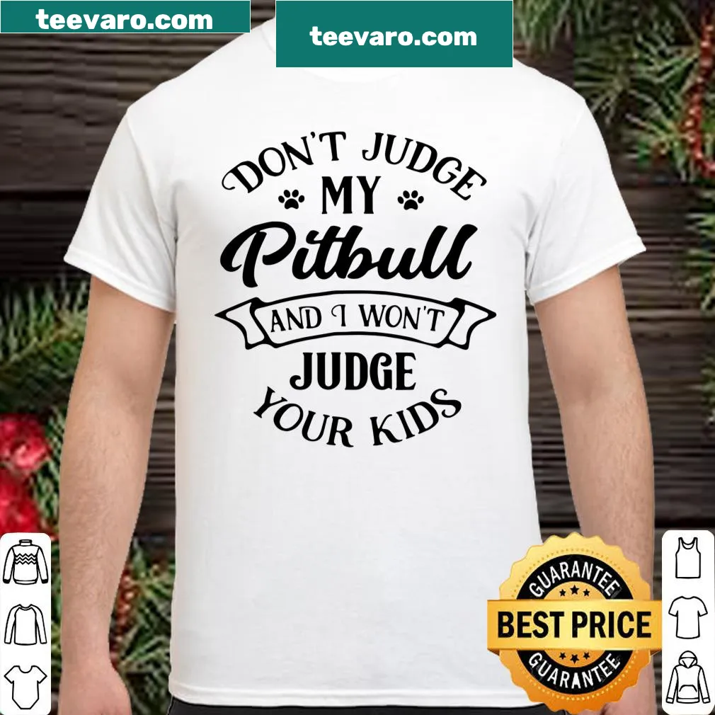 Funny Pitbull Mom t-shirt with playful text about pitbull love
