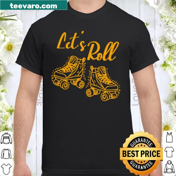 Retro shirt featuring a roller skate girl from the 70s and 80s