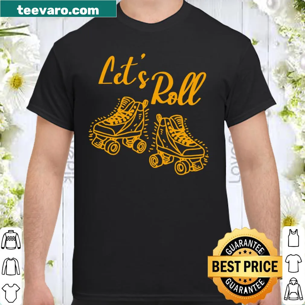 Retro shirt featuring a roller skate girl from the 70s and 80s