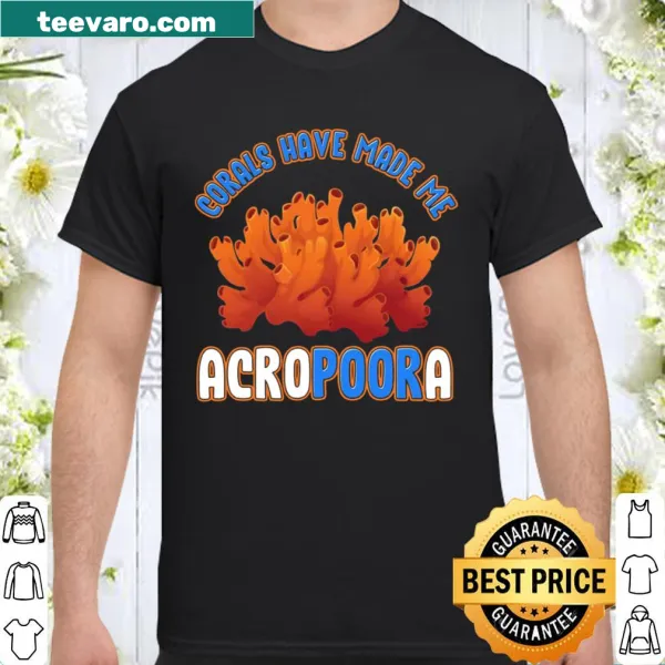 Coral-themed humorous shirt for aquarists
