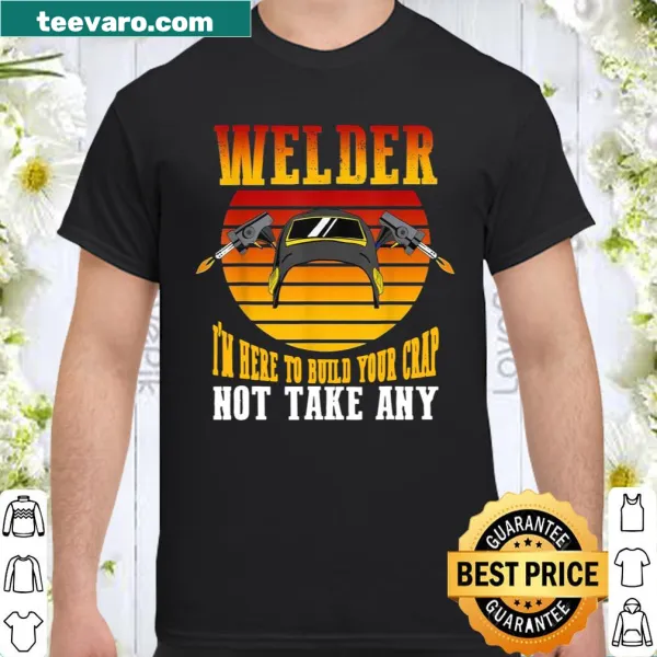 Welding-themed shirt with a humorous graphic design