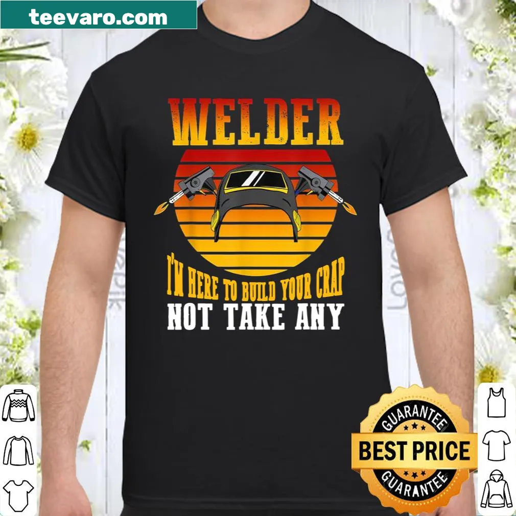Welding-themed shirt with a humorous graphic design