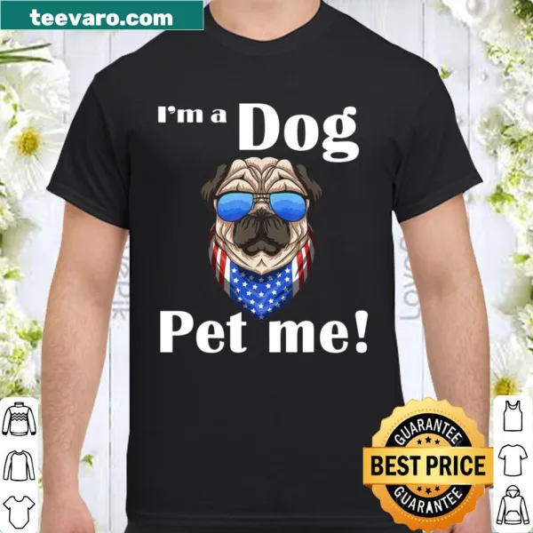 Humorous dog-themed shirt inviting others to pet you