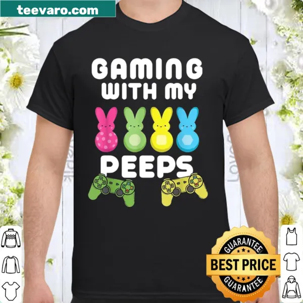 Easter-themed gamer shirt combining video games and playful graphics