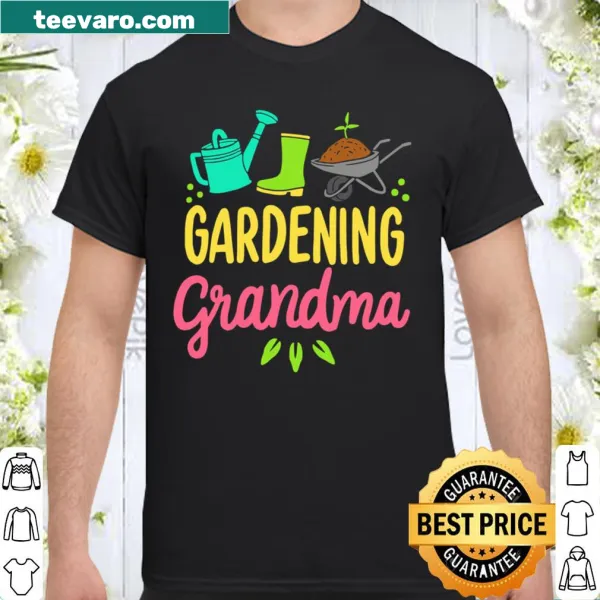 Shirt with 'Gardening Grandma' text design