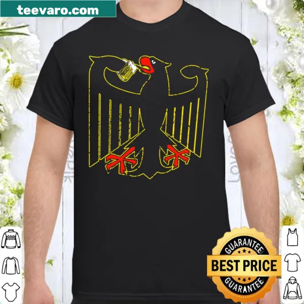 German eagle and beer emblem shirt representing heritage