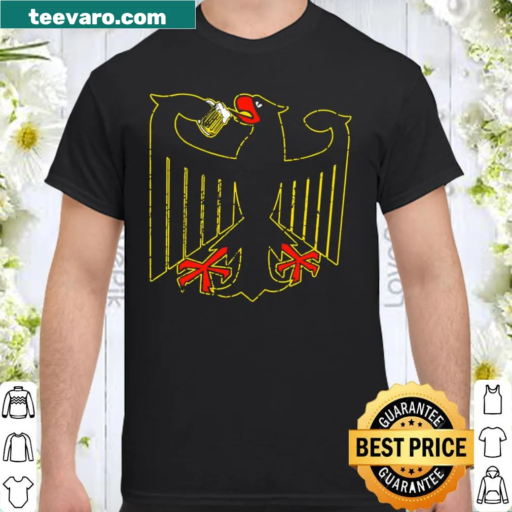German eagle and beer emblem shirt representing heritage